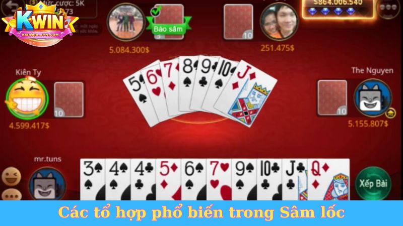 Các tổ hợp phổ biến trong Sâm lốc