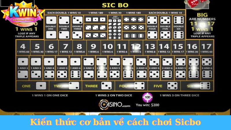 Kiến thức cơ bản về cách chơi Sicbo