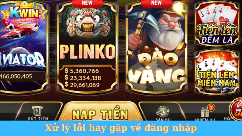 Xử lý lỗi hay gặp về đăng nhập