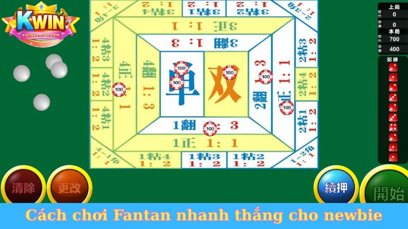 Cách chơi Fantan nhanh thắng cho newbie