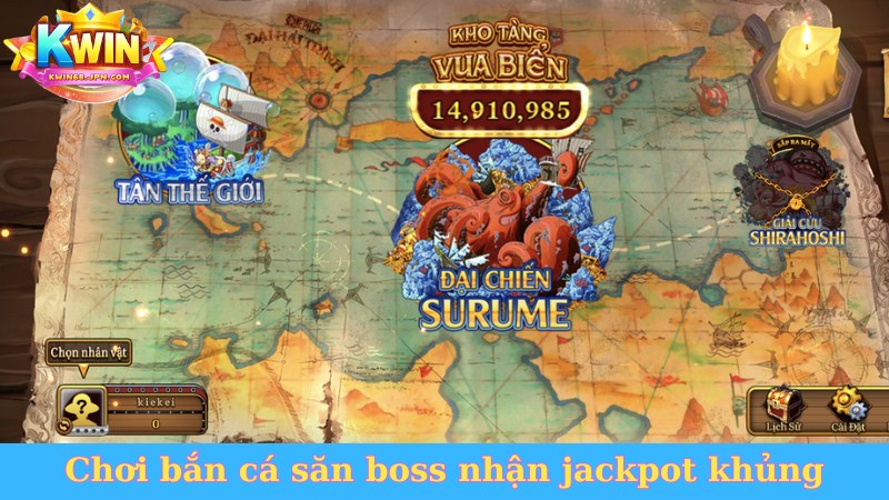 Chơi bắn cá săn boss nhận jackpot khủng