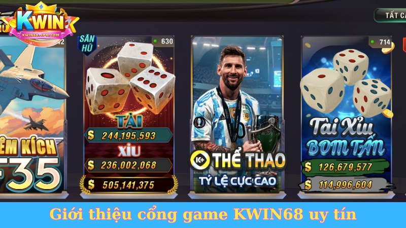 Giới thiệu cổng game KWIN68 uy tín