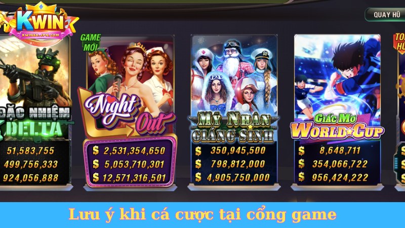 Lưu ý khi cá cược tại cổng game