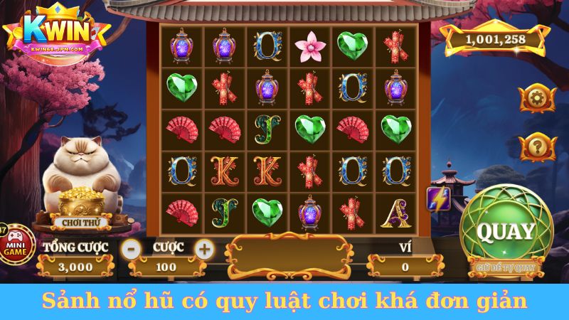 Sảnh nổ hũ có quy luật chơi khá đơn giản