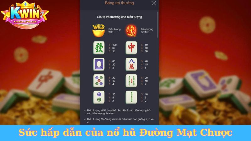 Sức hấp dẫn của nổ hũ Đường Mạt Chược